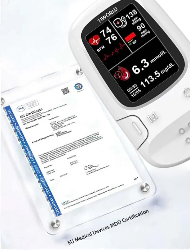 Bloodless Glucose Meter 🩸: High-Accuracy Non-Invasive Monitoring (99.9% Clinical Precision 🎯) ✅