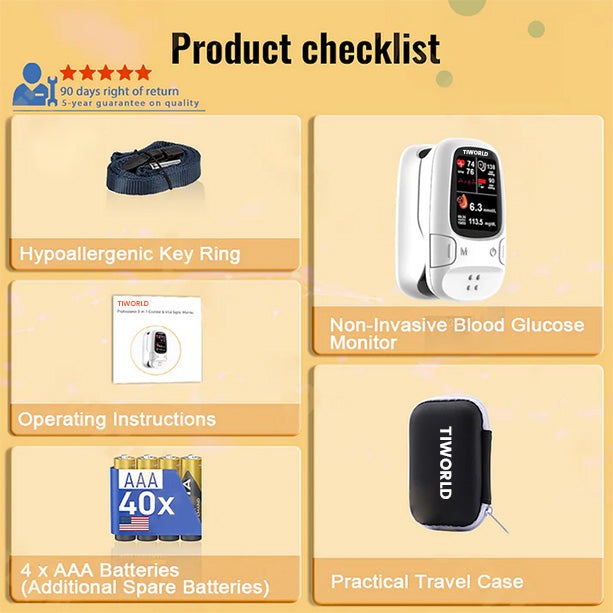 Bloodless Glucose Meter 🩸: High-Accuracy Non-Invasive Monitoring (99.9% Clinical Precision 🎯) ✅