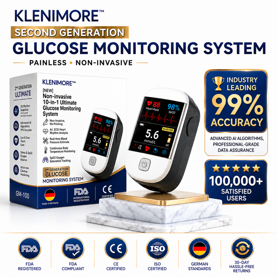 KLENIMORE Generation 2 Smart Blood Glucose Monitoring System