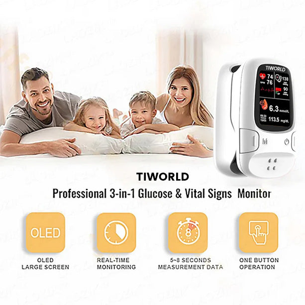 Bloodless Glucose Meter 🩸: High-Accuracy Non-Invasive Monitoring (99.9% Clinical Precision 🎯) ✅