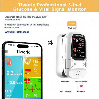 Bloodless Glucose Meter 🩸: High-Accuracy Non-Invasive Monitoring (99.9% Clinical Precision 🎯) ✅